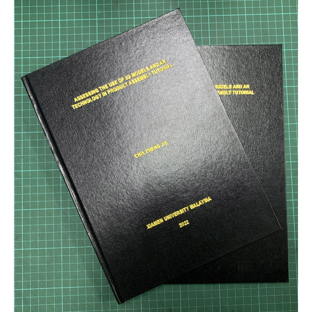 [FAST DELIVERY] Hardcover Gold Stamping Thesis Binding Hardbound