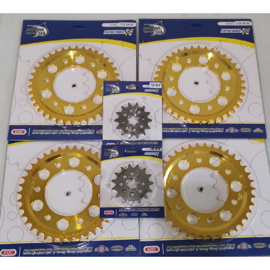 Y15 Y15ZR42814T/15T/38T/39T/40T/41T/42T ESPADA SPROCKET CHROME GOLD Shopee Malaysia