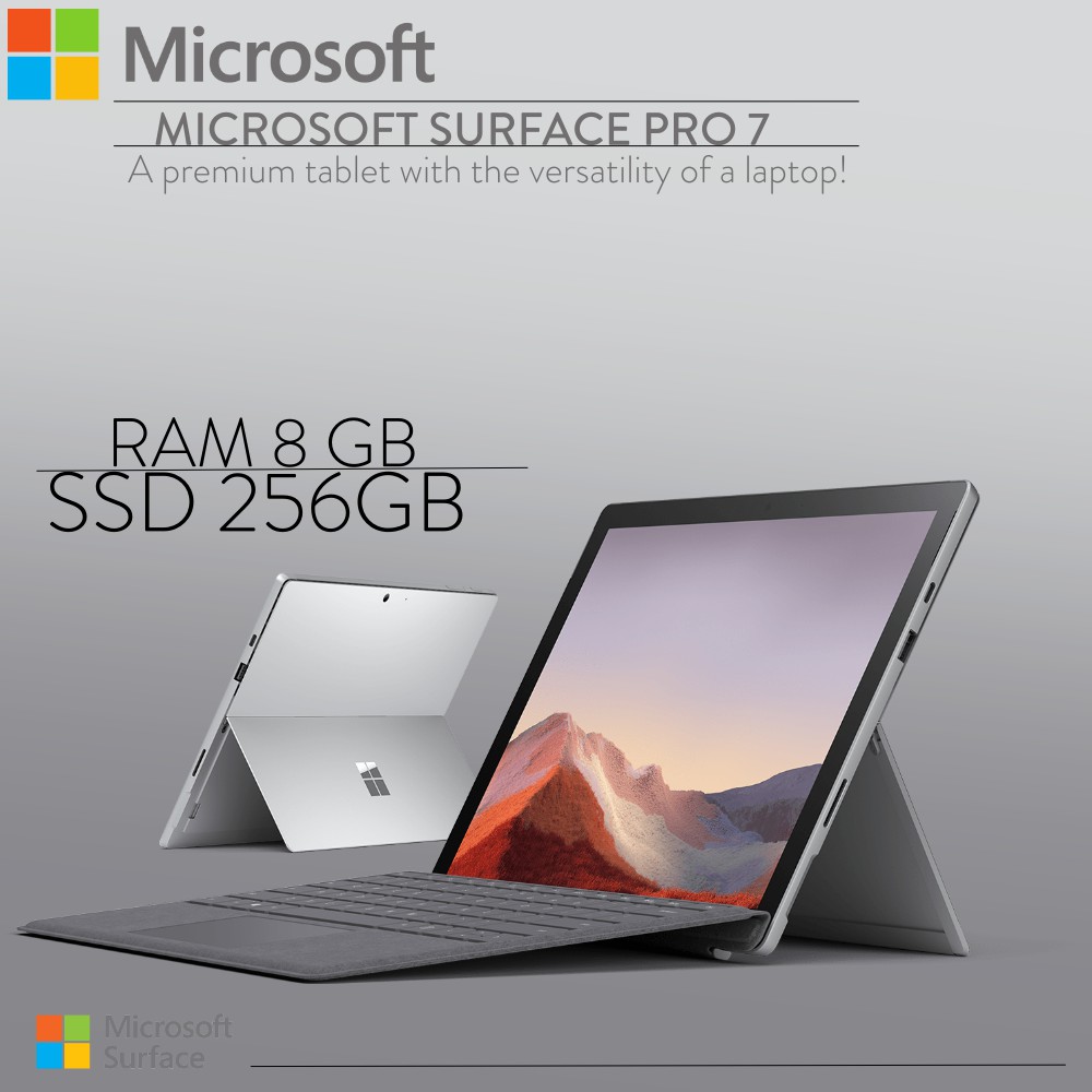 Microsoft Surface Pro 7 10th Gen Intel Core i5 8GB Ram