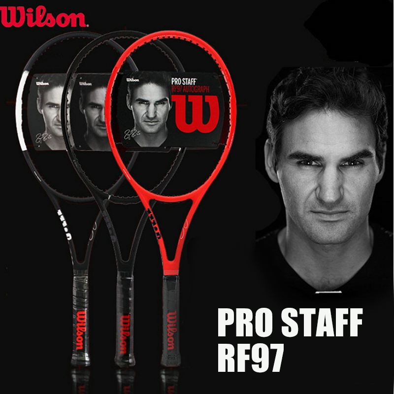 Wilson Tennis Racket Pro Staff RF97 Federer Signature Red Black