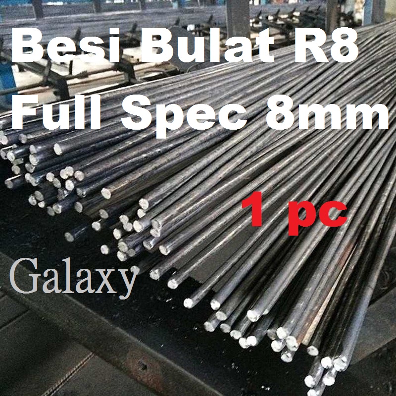 Besi Bulat R8 8mm Besi Bulat R8 Besi steel Bar 8mm Steel /Besi 2 hun