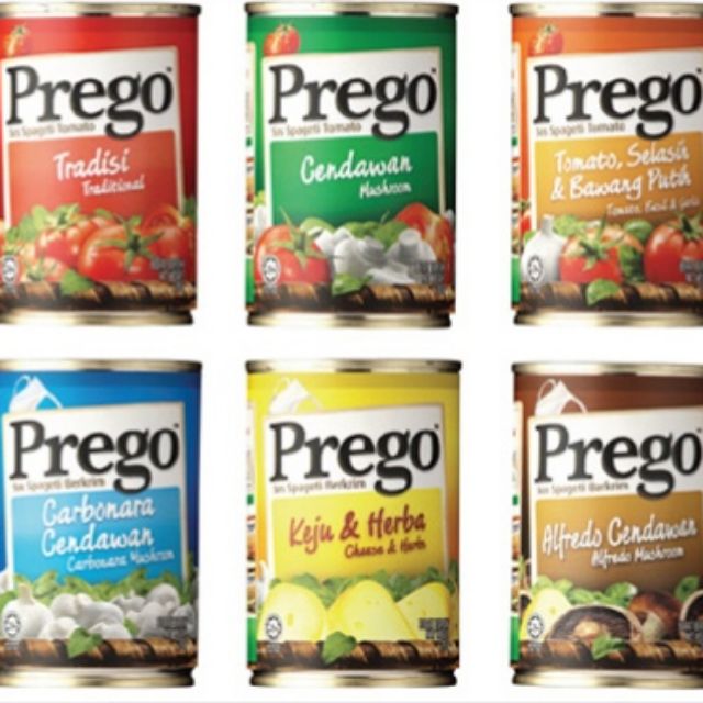 Prego Spaghetti Sauce / Pasta Sauce / Carbonara / Cheese 300gm Shopee
