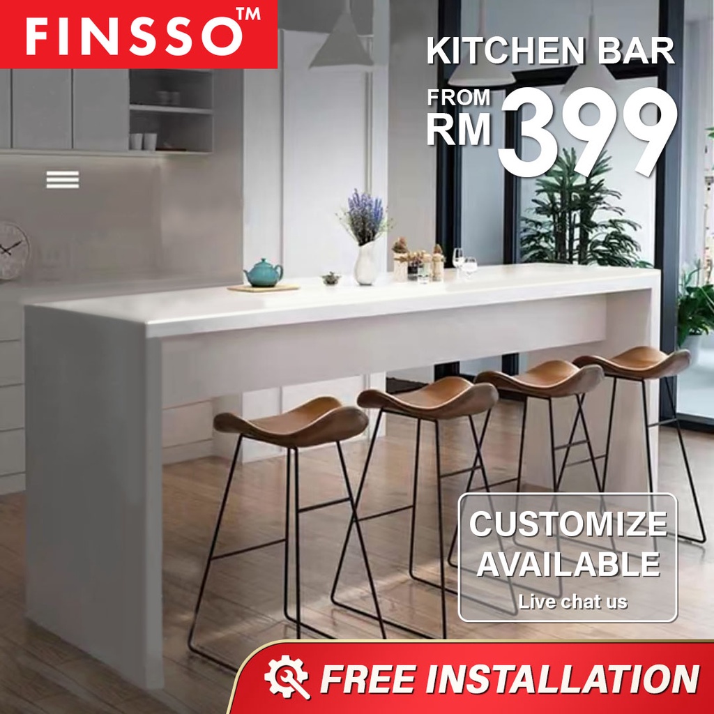FINSSO 120cm x 40cm HAVOC/ Bar Table/ Kitchen Island / Dining Table