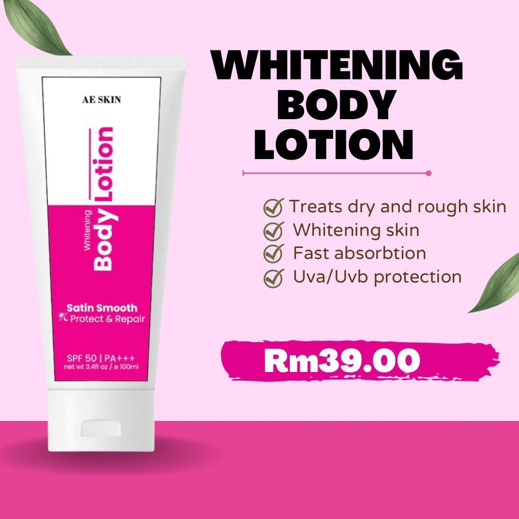 AE SKIN WHITENING BODY LOTION ORIGINAL DARI HQ Shopee Malaysia
