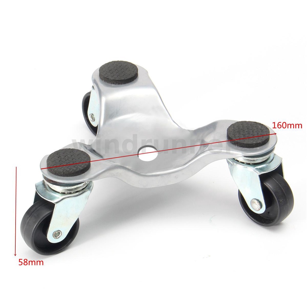 2/4PCS 3 Wheel Mover Dolly Alloy Caster Moving Furniture Roller 60KG