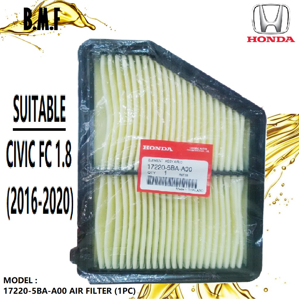 AIR FILTER HONDA CIVIC FC 1.8 TEA 20162019Y (172205BAA00) Shopee