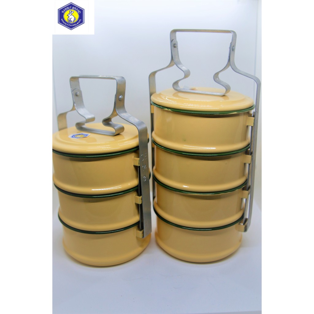 14cm Premium Enamel Tiffin Food Carrier / Traditional