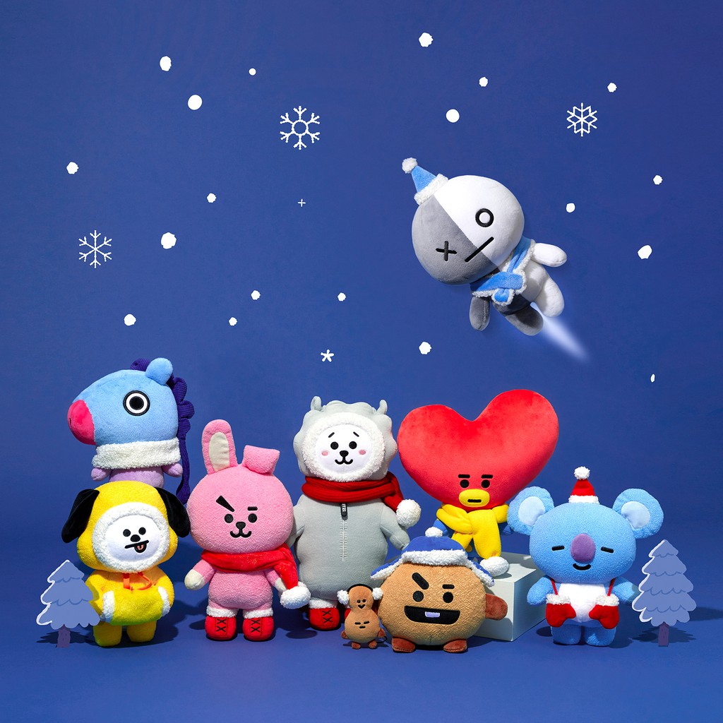 BTS X BT21 WINTER STANDING DOLL (OFFICIAL LIMITED WINTER EDITION