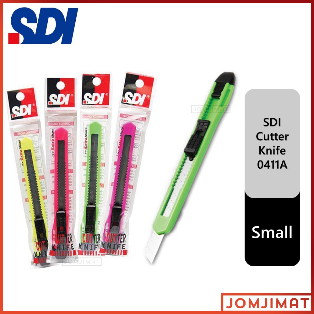 SDI Cutter Knife 0411A 9mm Blade / Student Knife Pisau Pemotong Office