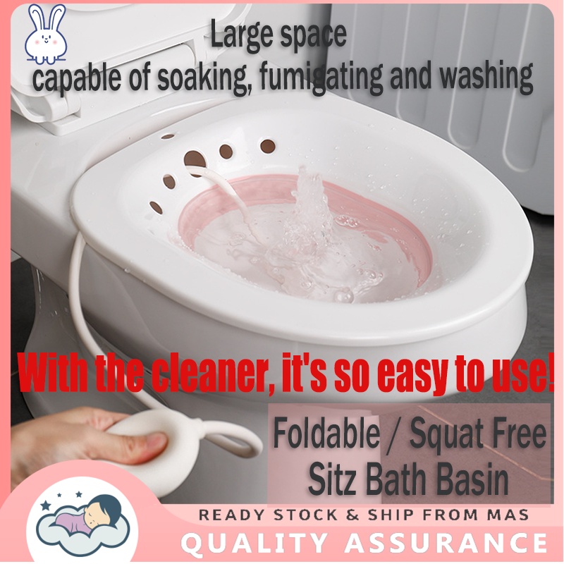 Home Toilet Bidet foldable SquatFree Hip Basin Portable Sitz Bath Basin Toilet Seat Soaking For