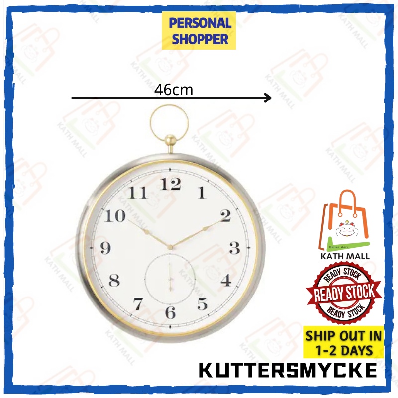 KUTTERSMYCKE Zegar Czarny 46 Cm ubicaciondepersonas.cdmx.gob.mx