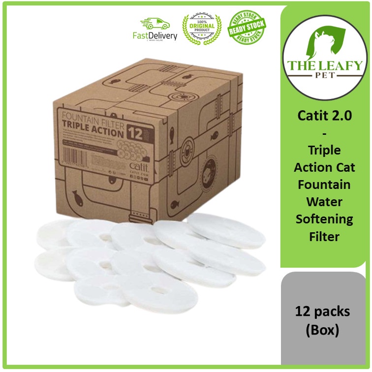 Catit 2.0 Triple Action Cat Fountain Water Softening Replacement Filter