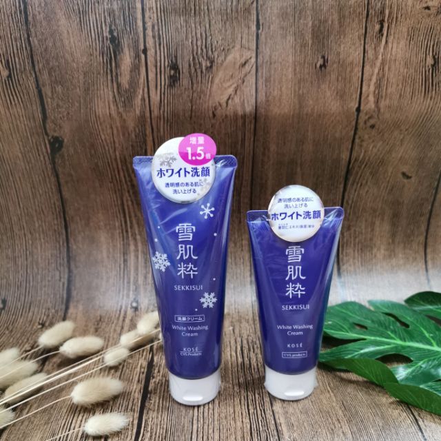 READY STOCK JAPAN KOSE SEKKISUI WHITE WASHING CREAM 日本雪肌粹洗面奶 80g/120g