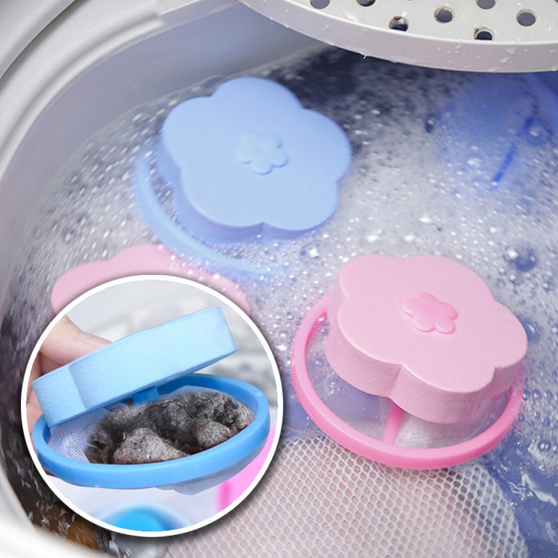 Reusable 200 Uses Float Filter Hair Remover Washing Machine Cleaning