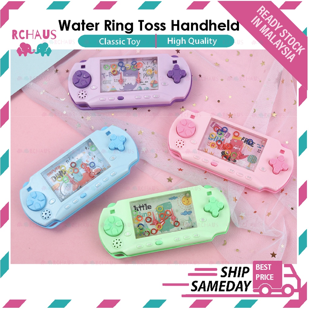 Water Ring Toss Handheld Childhood Classic Funny Game Toy Mobile