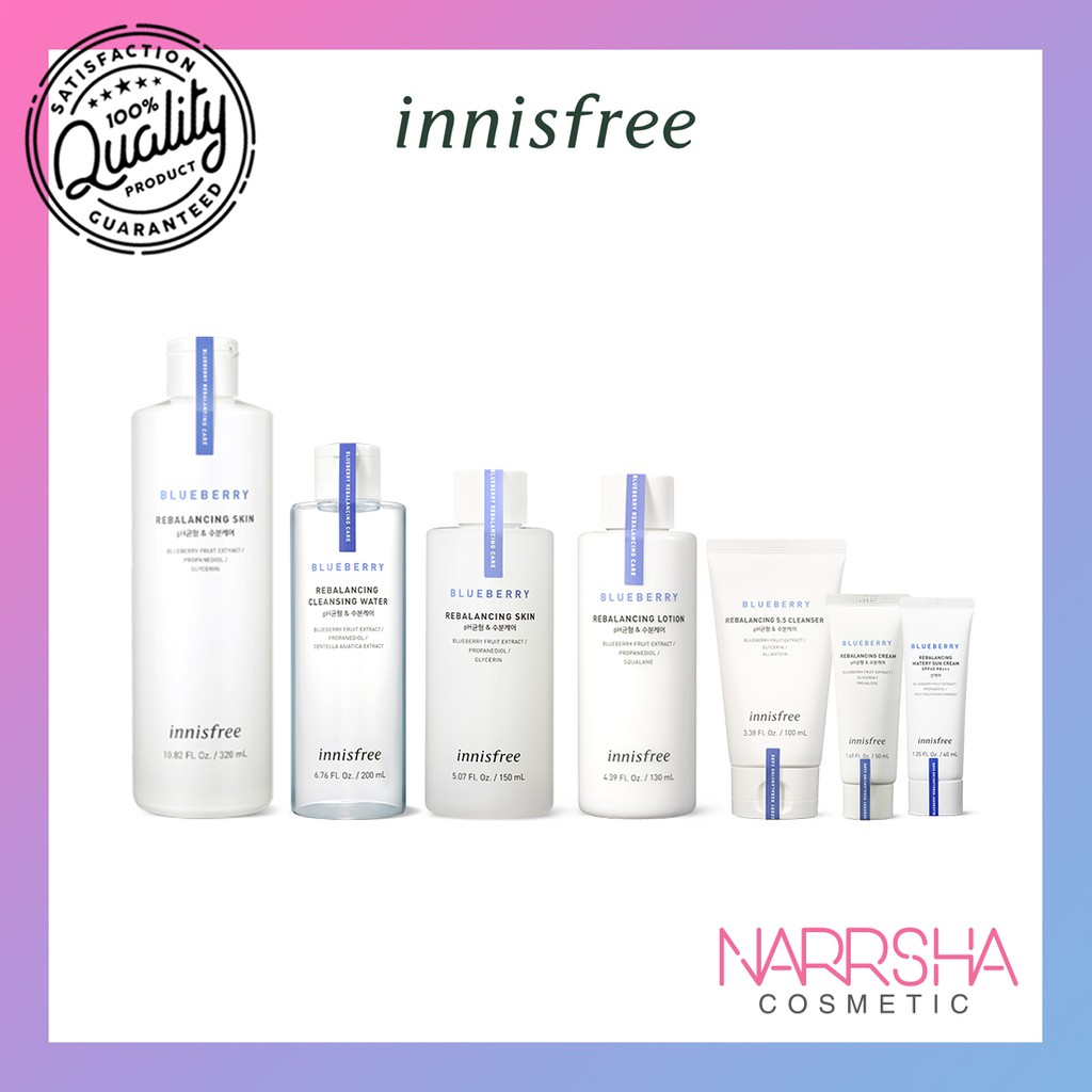 [INNISFREE] Blueberry Rebalancing Line (5.5 cleanser, skin, cleansing