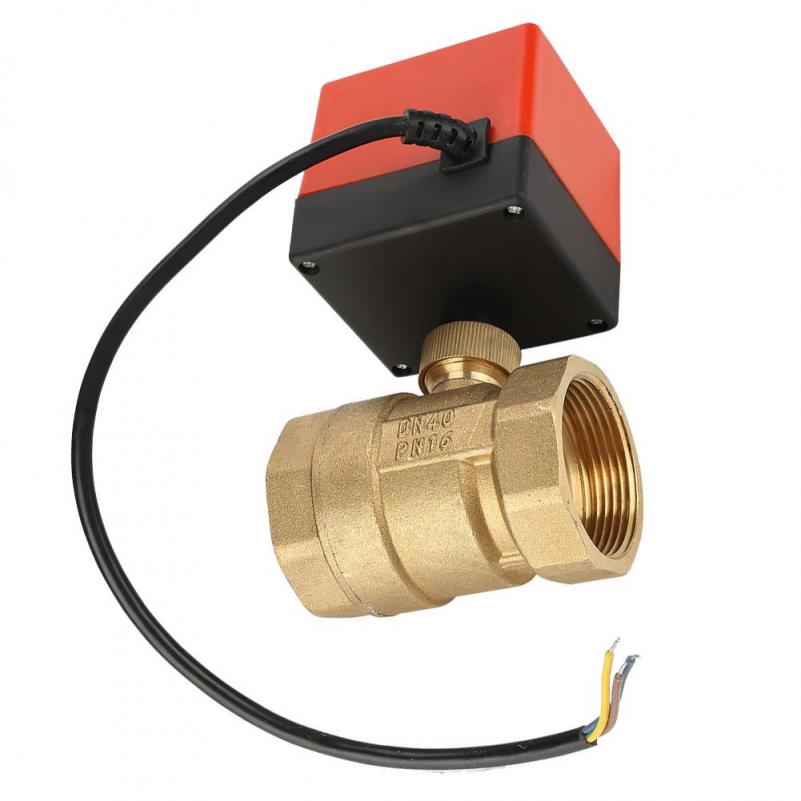 Actuator Valve Air Conditioner Dn40 Ball Valve Dc 12v G1 1 2 Brass 2