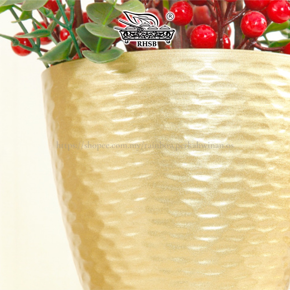 NORDIC IRON VASE / METAL VASE / MODERN FLOWER POT / GOLD VASE / PASU