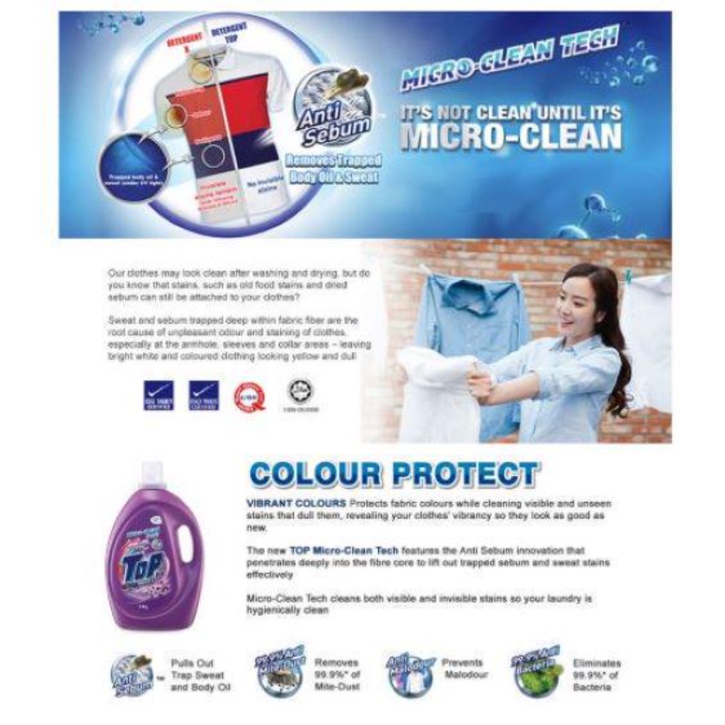 Top Liquid Detergent 4 Variants (3.6 kg/3.8kg)