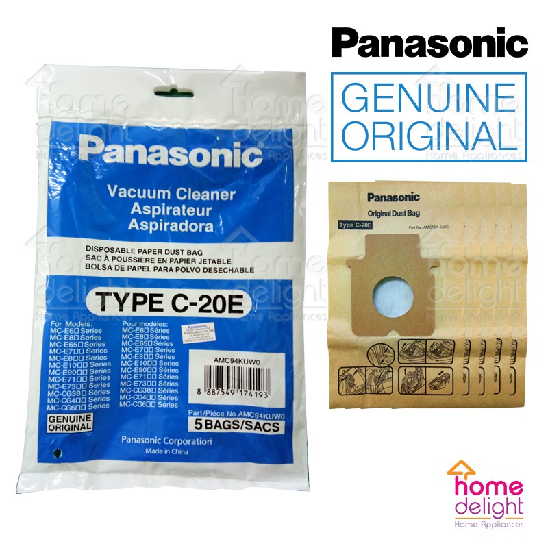 Panasonic Vacuum Dust Bag Filter C20E / Panasonic Paper Bag Type C20E