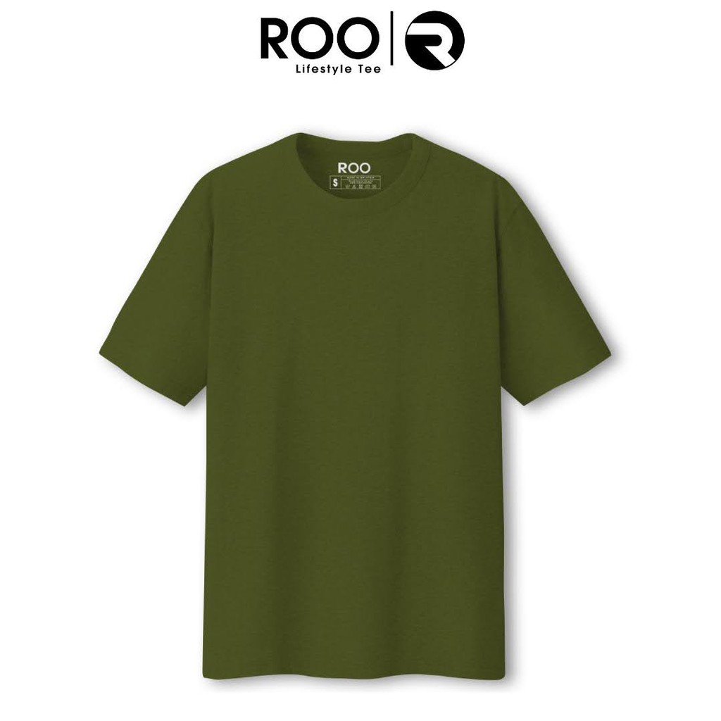 ROO Unisex Plain Round Neck TShirt 100 cotton