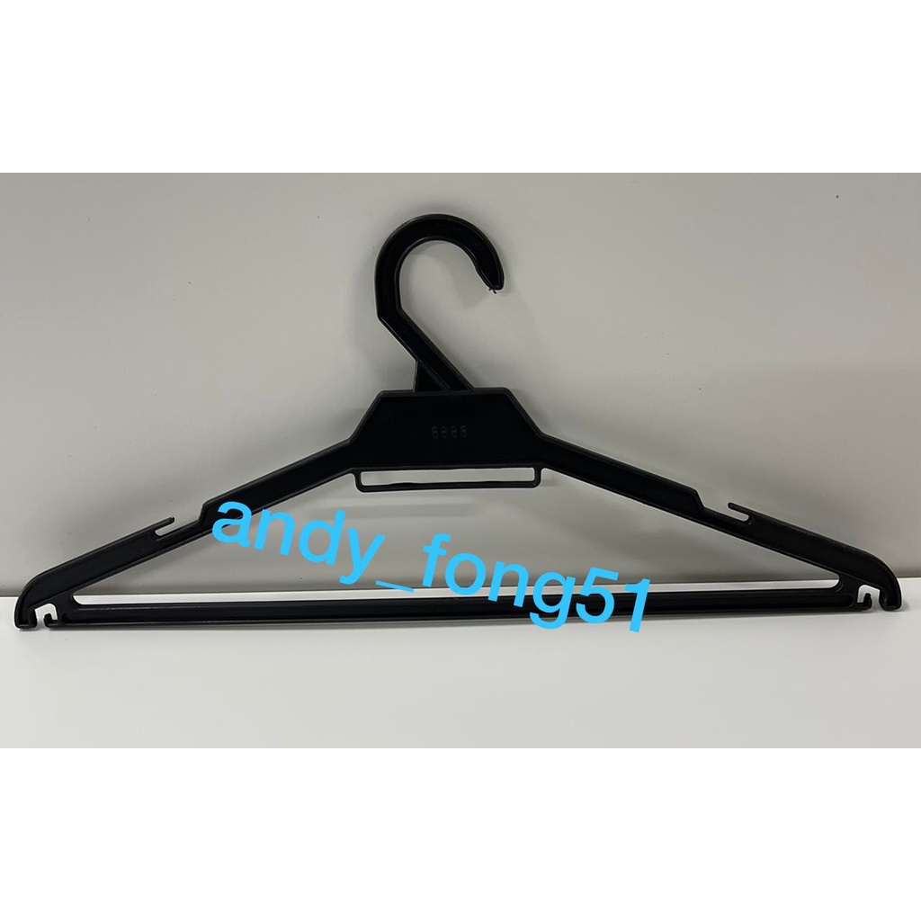 8888 Clothes Hanger Black (72 pcs) / 8888 Plastic Hanger (72pcs) Black