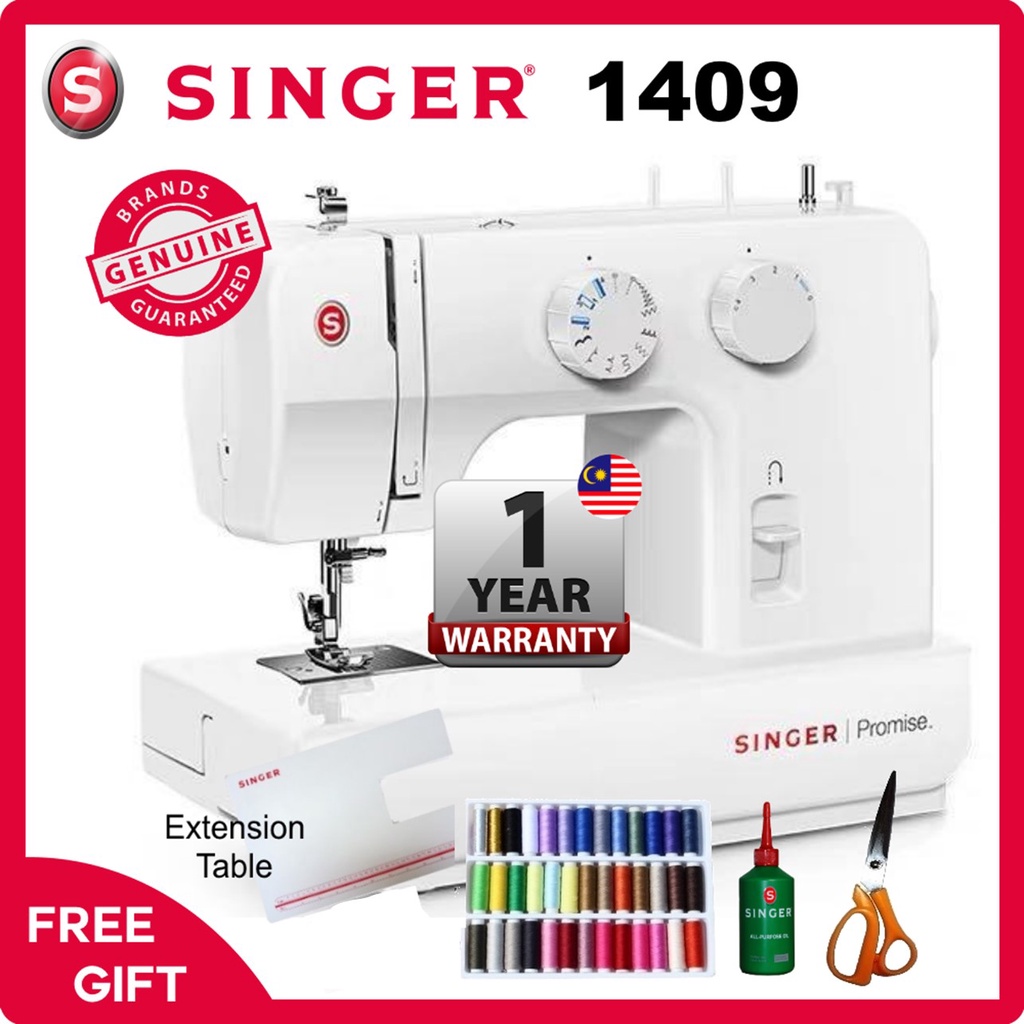 Mesin Jahit Singer 1409 PROMISE + Meja + Free Gifts (Singer 1408