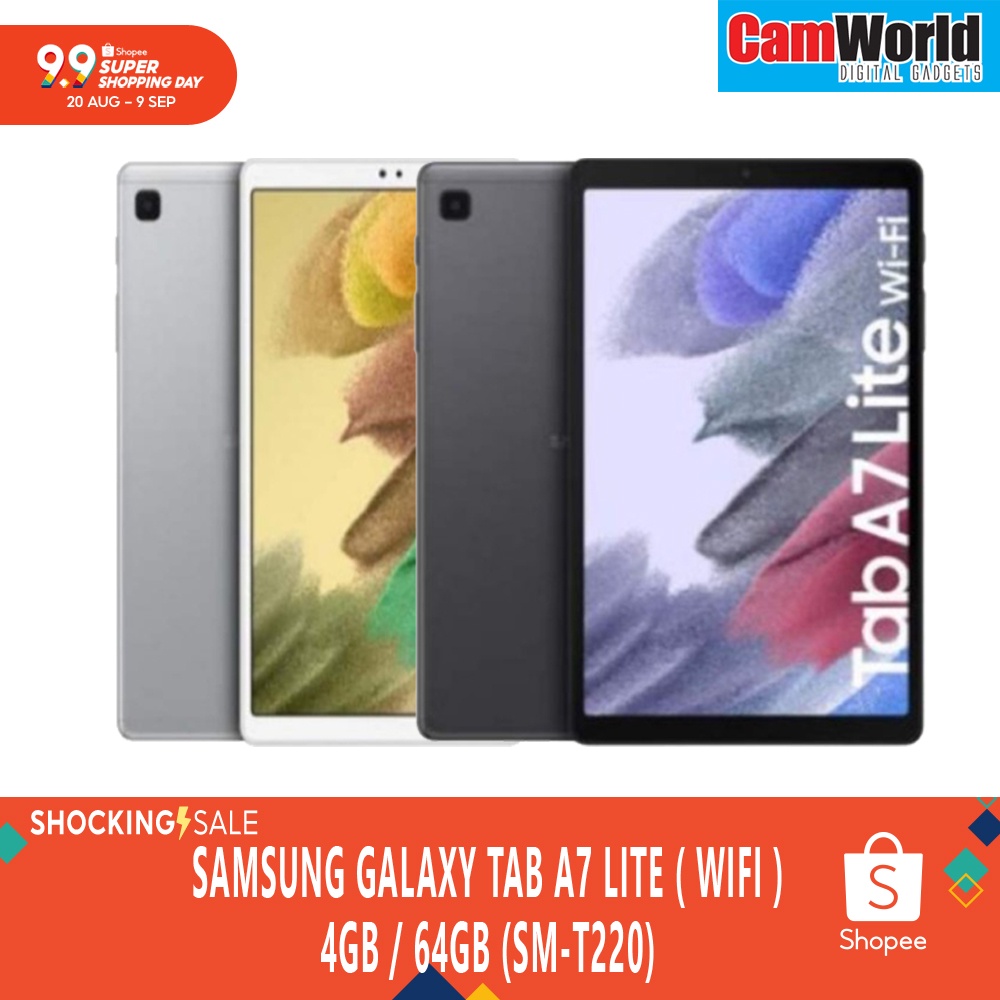 Samsung Galaxy Tab A7 LITE 4GB/64GB SMT220 Shopee Malaysia