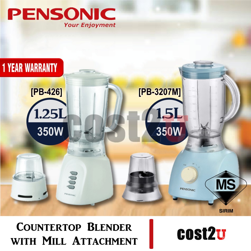 Pensonic Blender with Mill Attachment (2021) PB426, PB426, PB3207M
