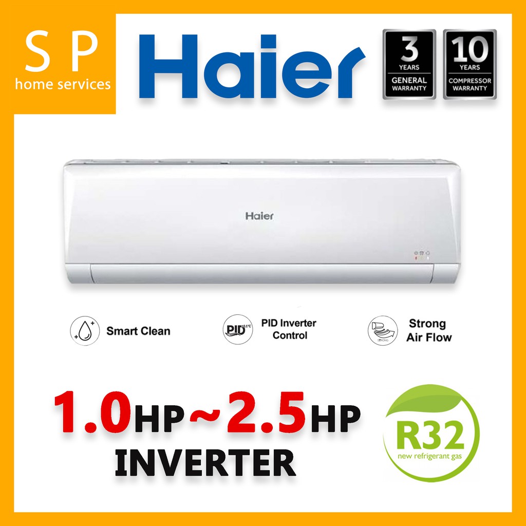 Haier R32 1HP2.5HP Inverter Air Conditioner (HSU09VNR18 HSU24VNR18