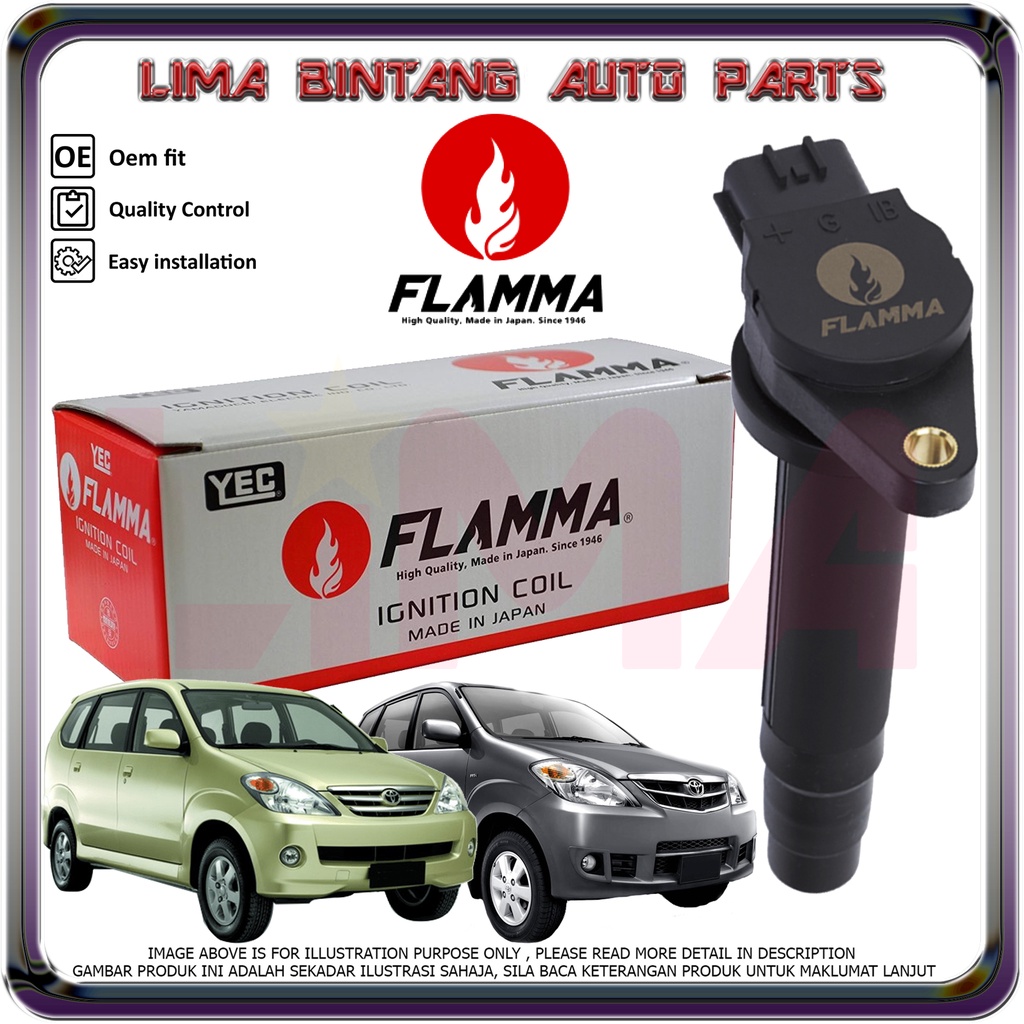 Toyota Avanza F601 F602 Ignition Coils , Plug Coil YEC Flamma *Original