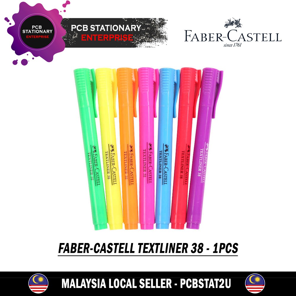 FaberCastell Textliner 38 Highlighter Pen Shopee Malaysia