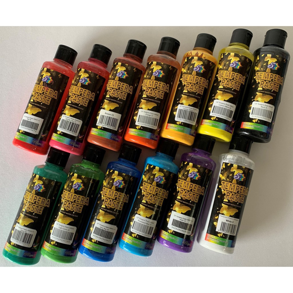 Tempera Paste 440ML (13 Colours Available) Shopee Malaysia