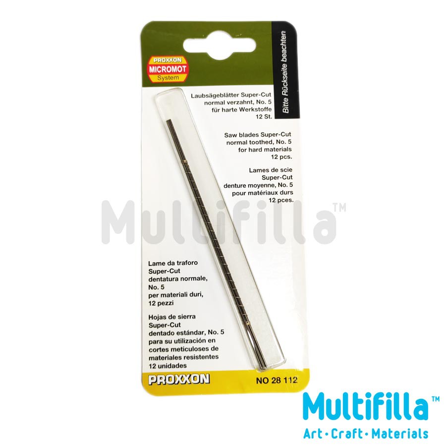 Proxxon "SuperCut" Scroll Saw Blades Without Pins 130mm (28112, 28113