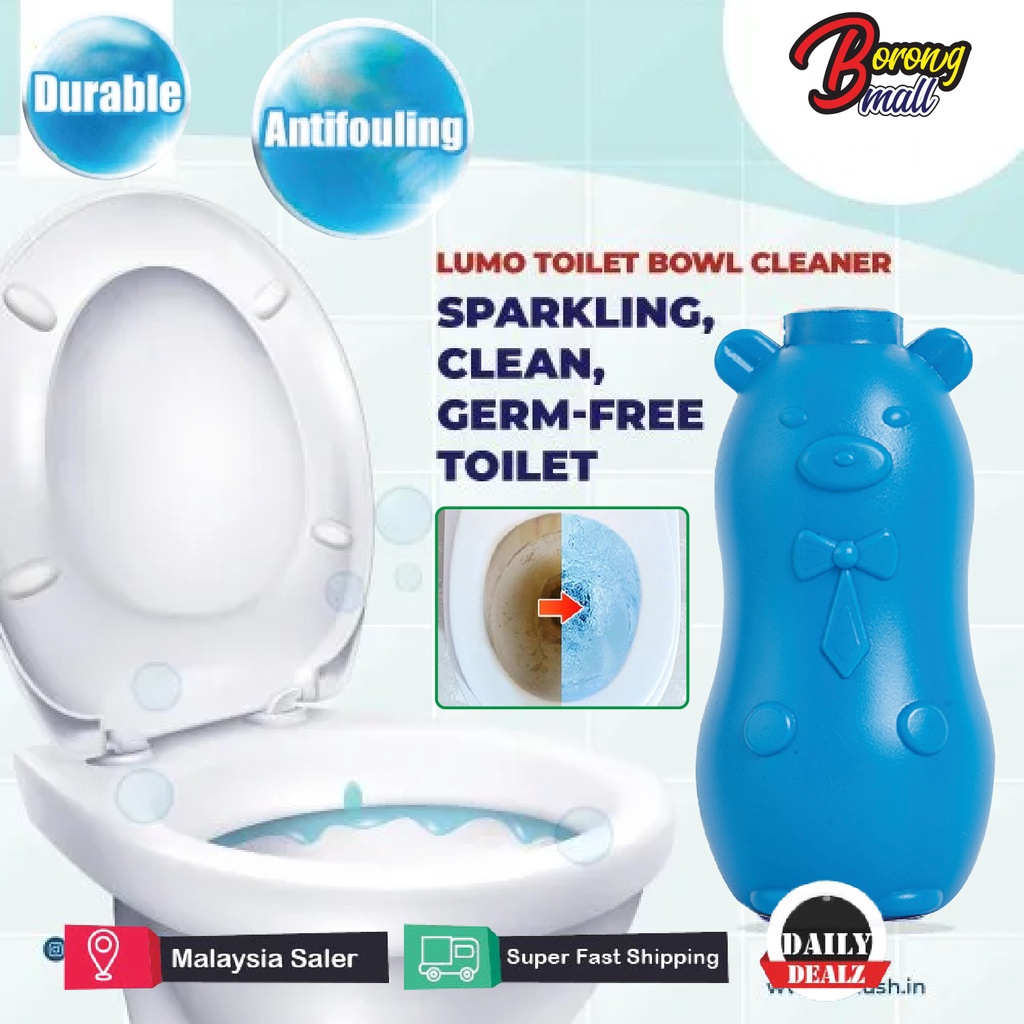 Blue Bear Toilet Bowl Flush Deodarant Aromatic Cleaner Cleaning Liquid