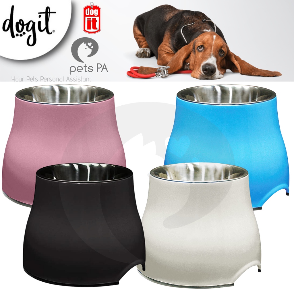 Dogit 2 in 1 Elevated Dish Pet Bowl with Stainless Steel Insert Dog