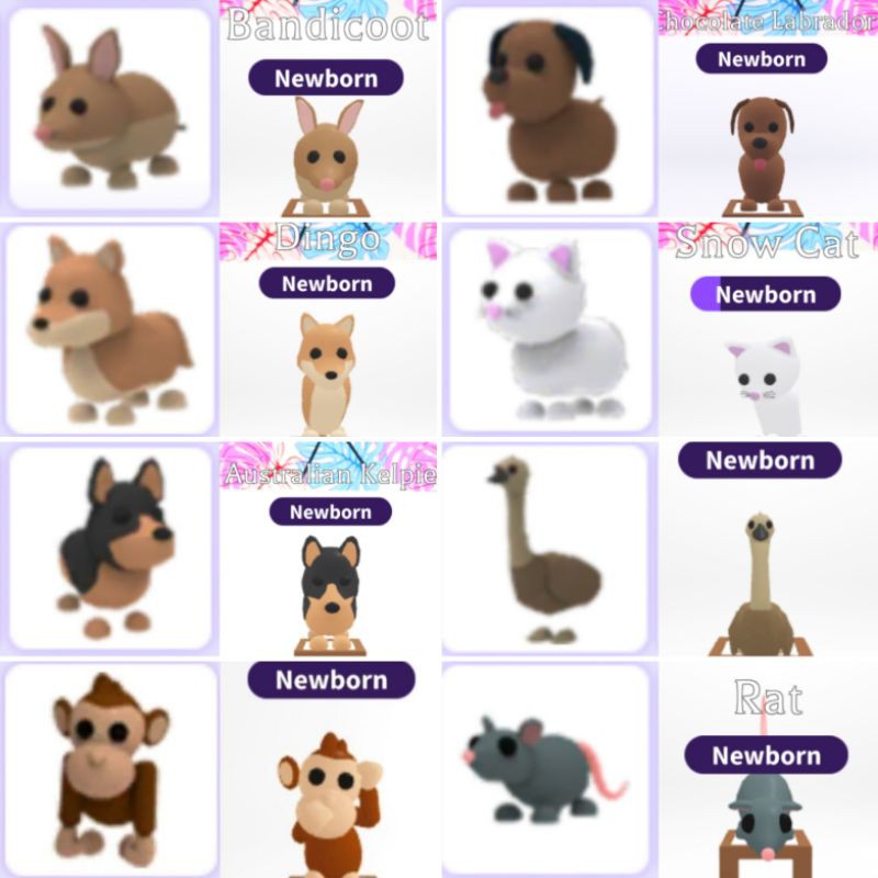 Roblox Adopt Me Pets Shopee Malaysia