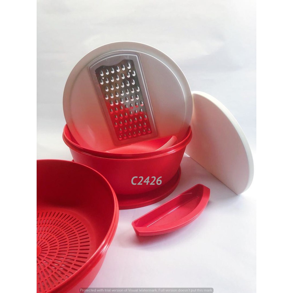 Tupperware Kitchen On The Move (Bowl, Grater, Cutting board and