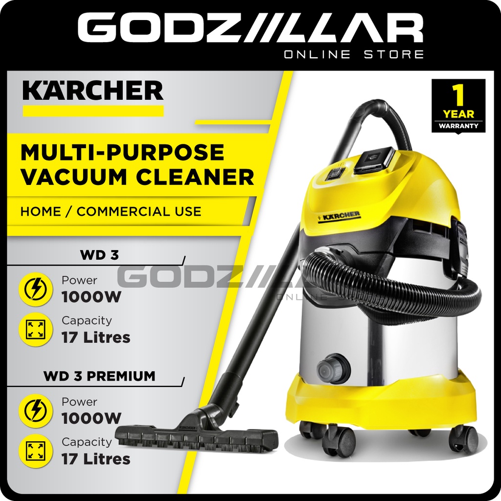 Karcher WD3 Wet & Dry Vacuum Cleaner Vaccum Cleaner Vakum Rumah Vacum