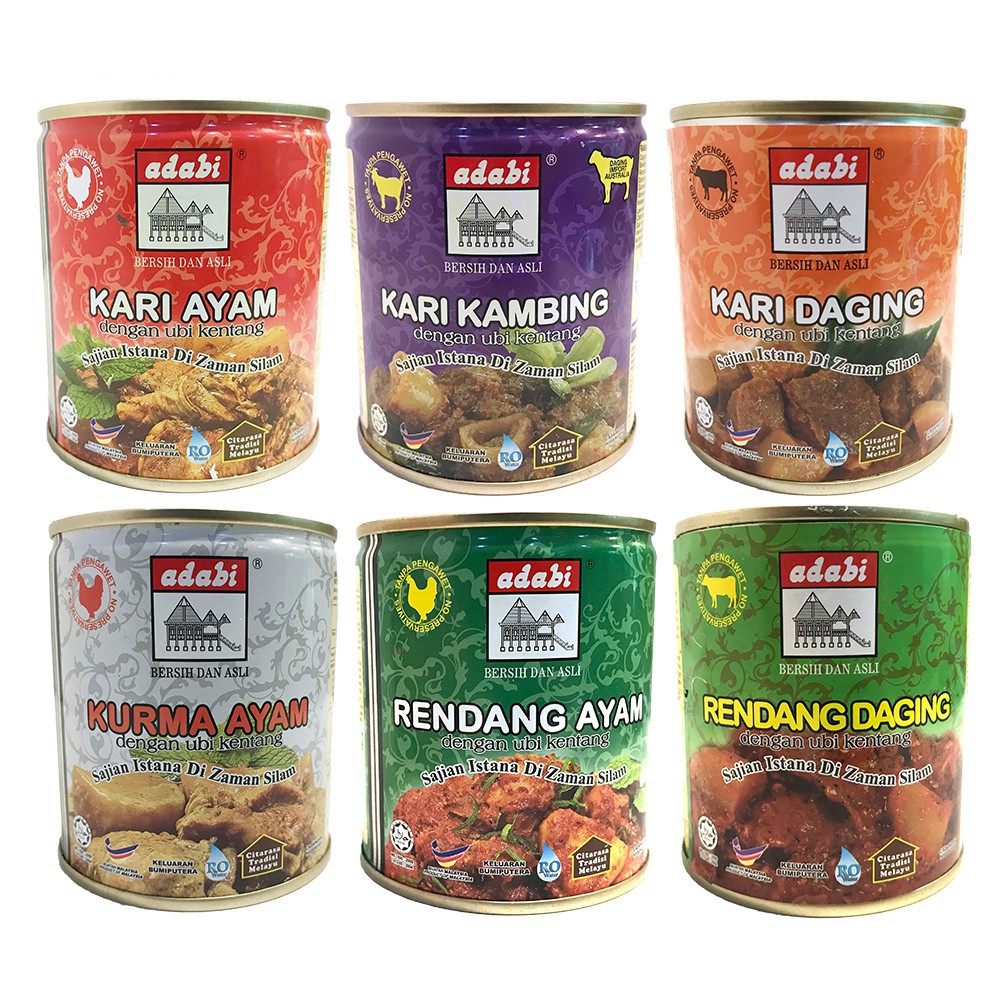 🏰 ADABI READY TO EAT KARI 🥘 DALAM TIN 🥫 280gm 🏰 Shopee Malaysia