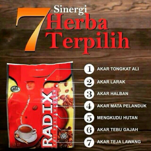 Kopi Radix Jumbo HPA 100 Original HPA Malaysia Shopee
