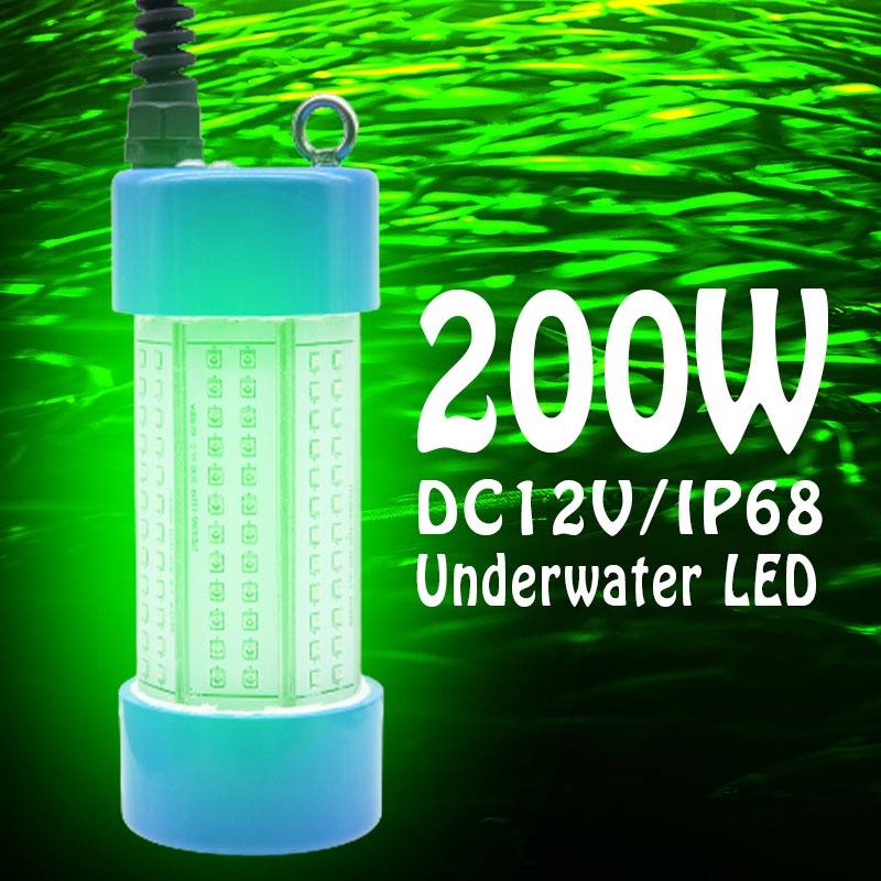 [ READY STOCK ] 200W Underwater Fishing Light 8500 Lumens 12V Battery