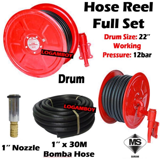Fire Fighting Hose Reel Drum Hose Nozzle Set Hydrant Bomba Hose Pipe