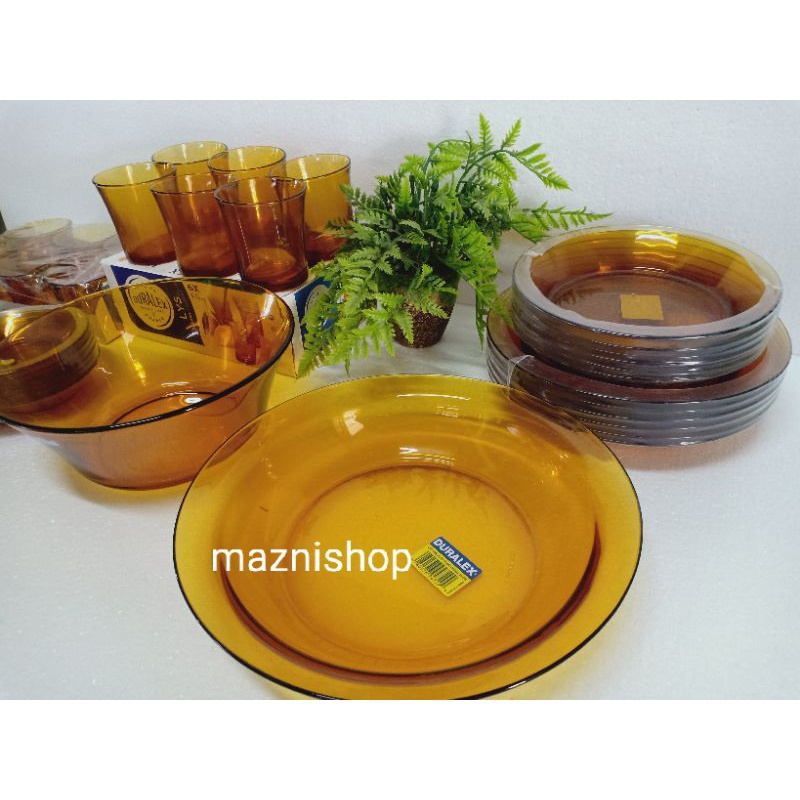 [LOOSE] DURALEX SET PINGGAN Dinner Plate Soup Plate Bowl Plate Tea Set