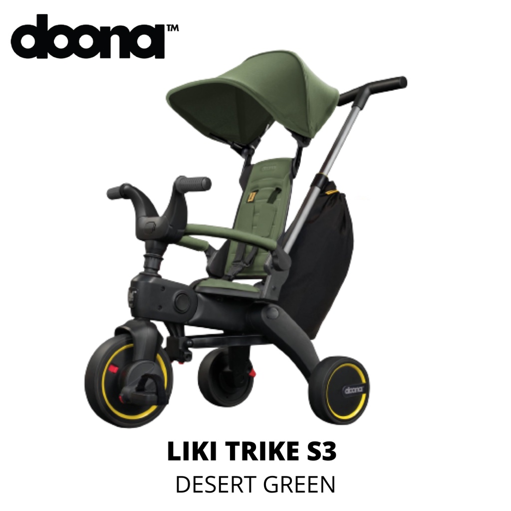 Doona Compact Folding Tricycle Liki Trike S3 Desert Green Shopee