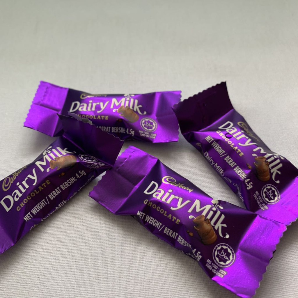 Cadbury Dairy Milk Neap Chocolate CHOCOLATE Mini Bites Bar 4.5g Coklat