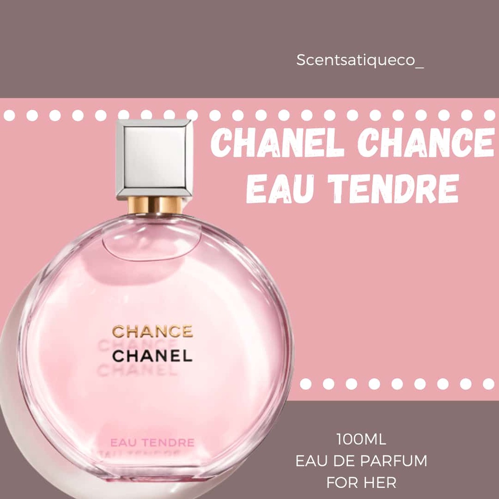 [100 ORIGINAL PERFUME] CHANEL CHANCE EAU DE TENDRE EAU DE PARFUM