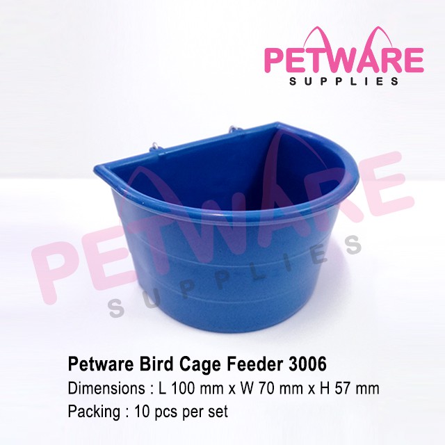 Petware Bird Cage Feeder 3006 Bird Food Water Bowl (10 pcs per set