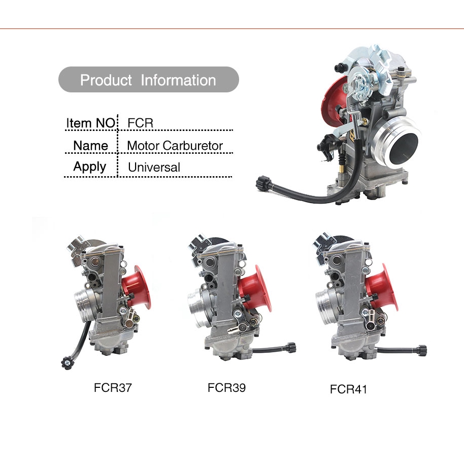 キャブレター レーシングオートバイFCRフラットスライドキャブレターFCR39 XR DR Racing 650 CRF450 Carburetor FCR39 650 KLX400