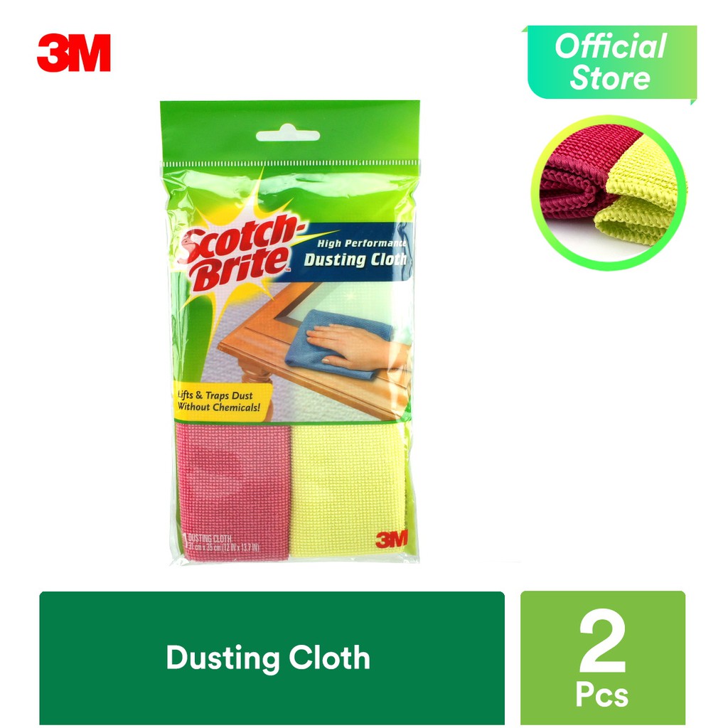 3M Scotch Brite High Performance Microfiber Dusting Cloth (2 Pcs/Pack) Shopee Malaysia